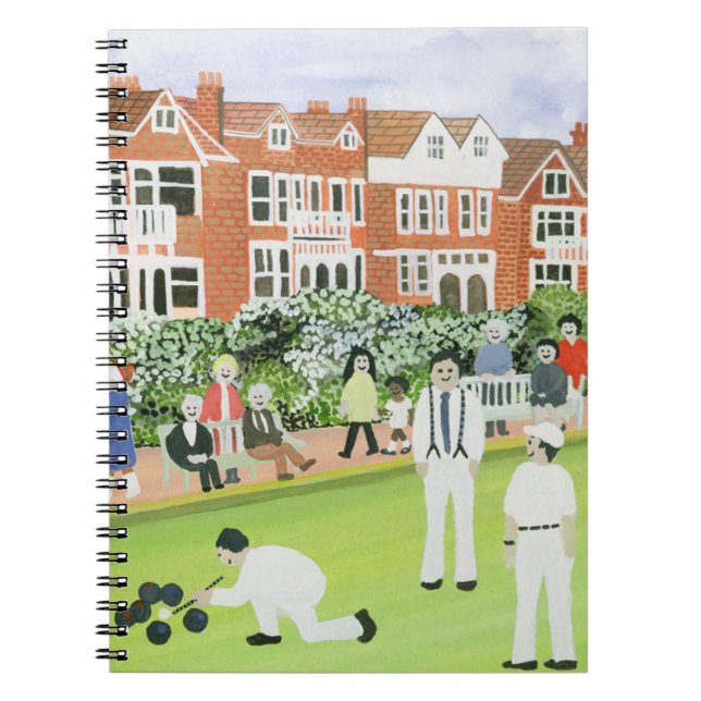 Bowling at Eastbourne Spiral Notebook (Front)
