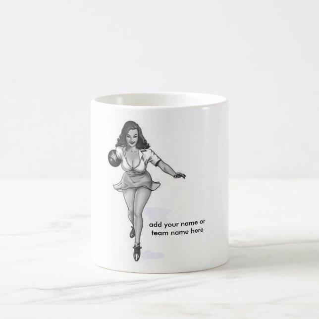 bowling babe coffee mug (Center)