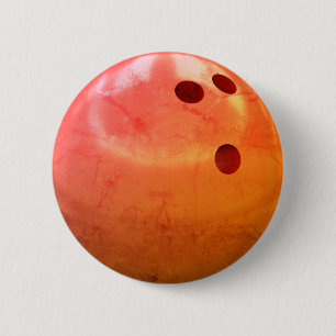 Bowling Ball 6 Cm Round Badge