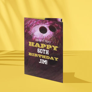 Bowling Ball Add Your Name and Year Birthday Card