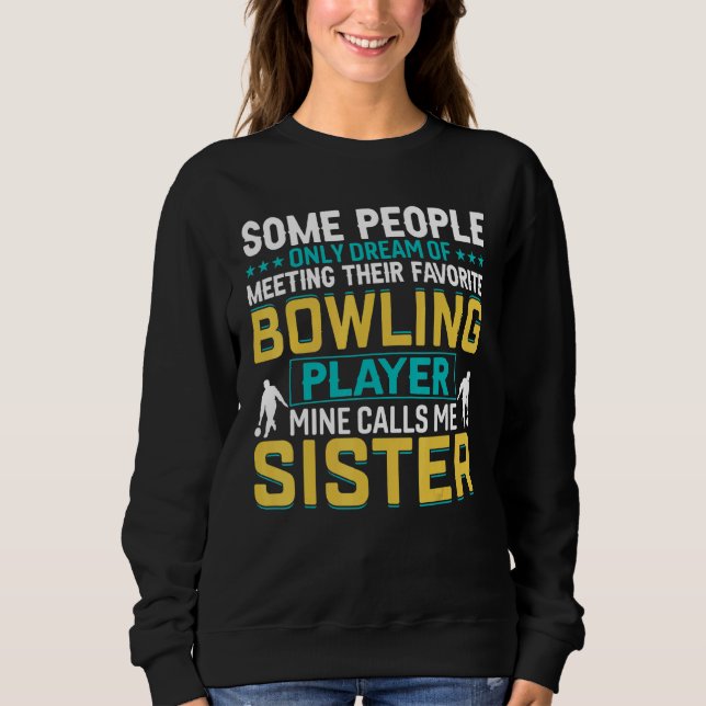 Bowling Ball And Bowling Pin Sweatshirt (Front)