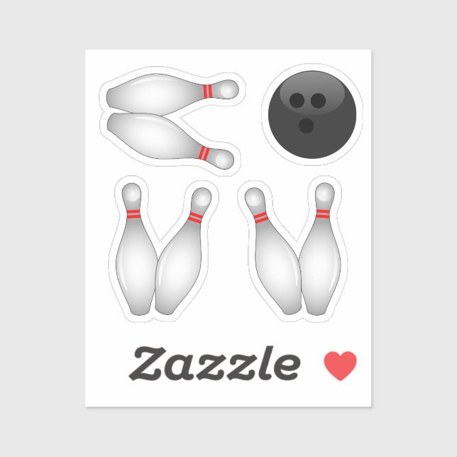 Bowling Ball and Bowling Pins (Sheet)
