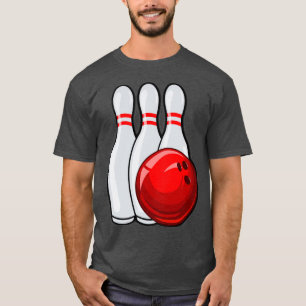 Bowling ball and pin bowling play bowling team T T-Shirt