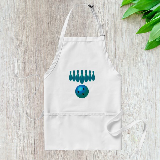 Bowling Ball and Pins Fun Sports Standard Apron (Creator Uploaded)