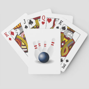 Bowling Ball and Pins Playing Cards