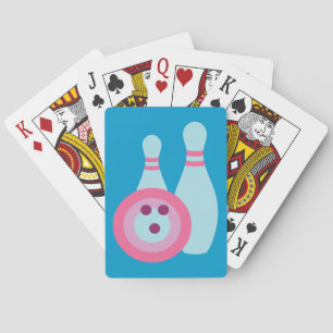 Bowling Ball and Pins Playing Cards