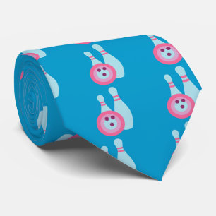 Bowling Ball and Pins Tie