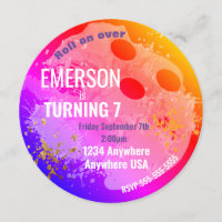 BOWLING BALL, bowling, Glow bowling birthday Neon