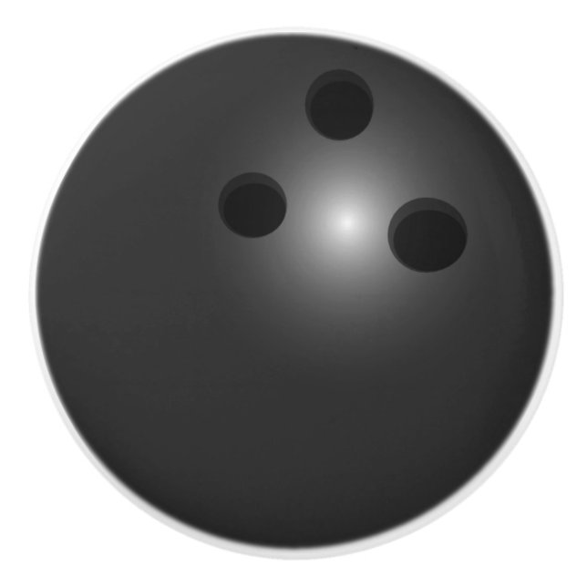Bowling Ball ceramic knob (Front)