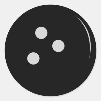 Bowling Ball Classic Round Sticker
