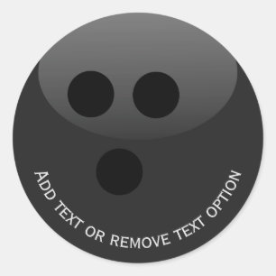 Bowling Ball Classic Round Sticker