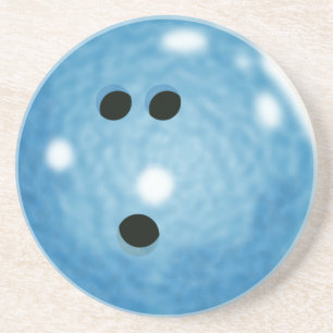 Bowling Ball Coaster (Blue Glass)