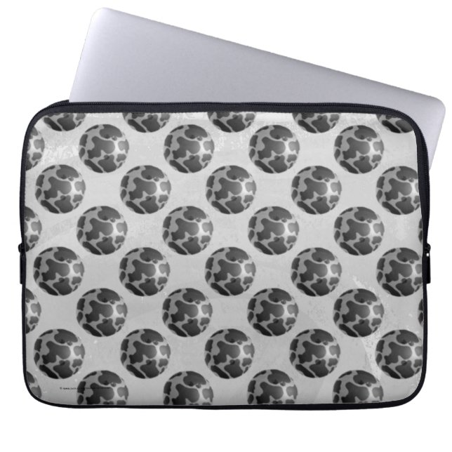 Bowling Ball Cow Grey Laptop Sleeve (Front)