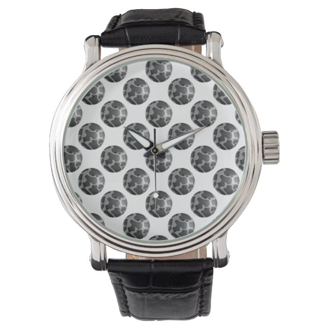 Bowling Ball Cow Grey Watch (Front)