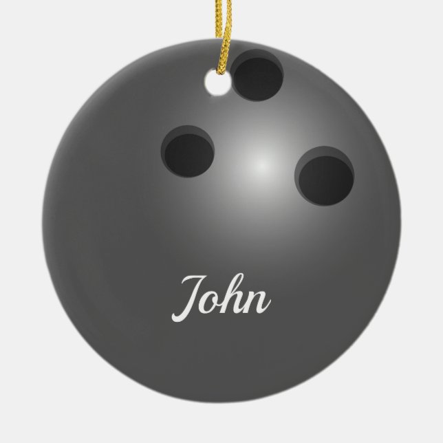 Bowling Ball Double Sided Ornament Round (Front)