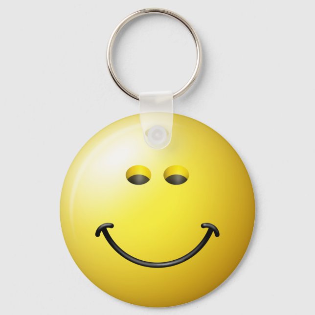 Bowling Ball Face Key Ring (Front)