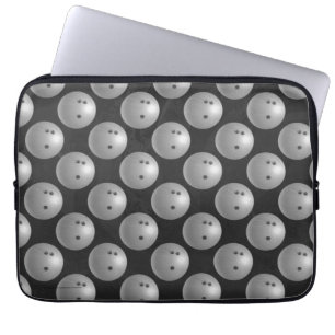Bowling Ball Grey Laptop Sleeve