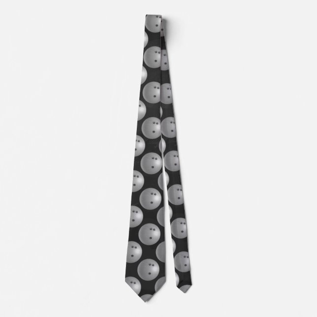 Bowling Ball Grey Tie (Front)