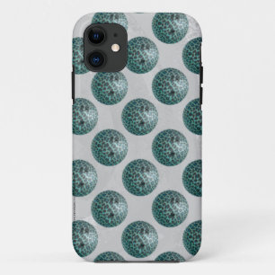 Bowling Ball Leopard Teal iPhone 11 Case