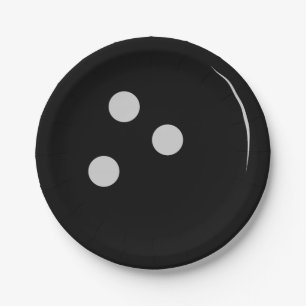 Bowling Ball Paper Plate