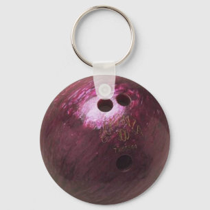 bowling ball photo key ring