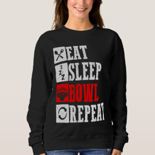 Bowling Ball Pin Bowler Strike Bowling Fanatic Bow Sweatshirt