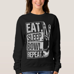 Bowling Ball Pin Bowler Strike Bowling Fanatic Bow Sweatshirt