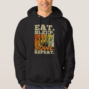 Bowling Ball Pin Bowler Strike Bowling Team Bowlin Hoodie
