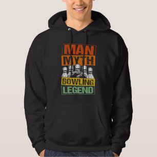 Bowling Ball Pin Bowler Strike Team Bowling Alley  Hoodie