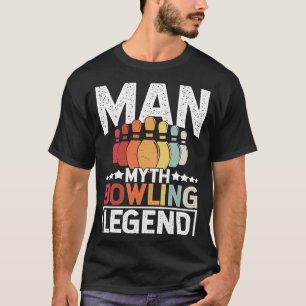 Bowling Ball Pin Bowler Strike Team Bowling Alley  T-Shirt