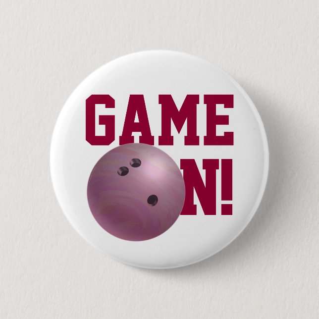 Bowling Ball Pink 6 Cm Round Badge (Front)