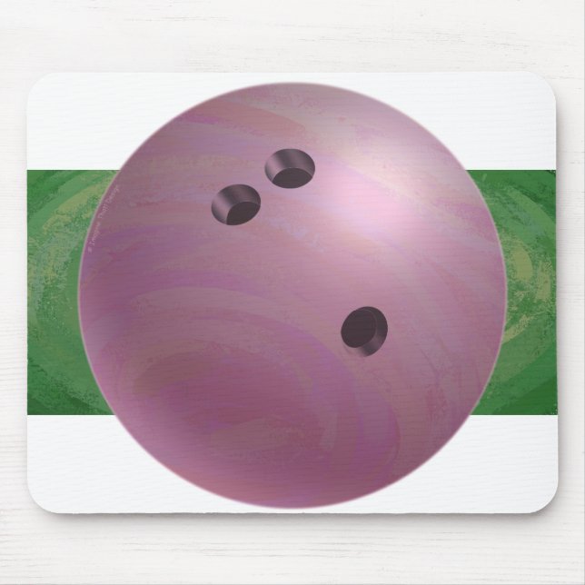Bowling Ball Pink Mouse Pad (Front)