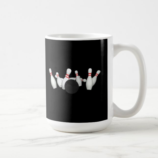Bowling Ball & Pins: 3D Model: Coffee Mug (Right)