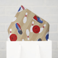 Bowling Ball, Pins and Shoes Patterned