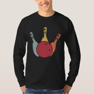 Bowling Ball Pins Bowler Strike Bowling Legend Bow T-Shirt