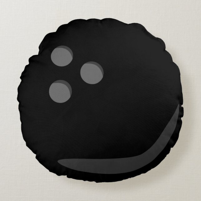Bowling Ball Round Cushion (Front)