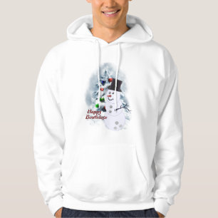 Bowling Ball Snowman Christmas Hoodie