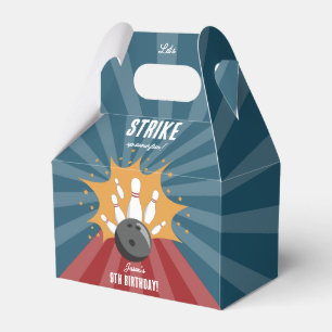 Bowling Ball Strike Up Some Fun Kids Birthday  Favour Box