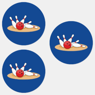 Bowling Ball Striking Skittles