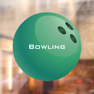 Bowling Ball Window Cling