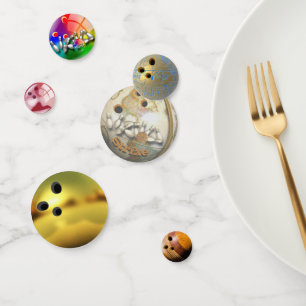 Bowling balls confetti