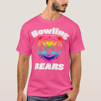 Bowling Bears Gay Rainbow Matching Team Bowling T-Shirt