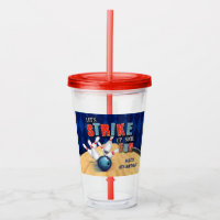 Bowling Birthday 16oz Tumbler - Boy