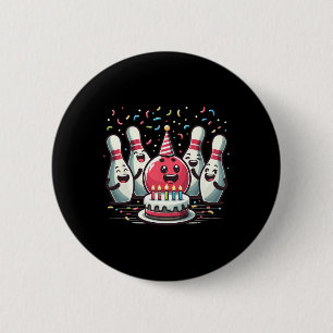 Bowling Birthday And Bday Party For Boy And Girl  6 Cm Round Badge