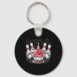 Bowling Birthday And Bday Party For Boy And Girl Key Ring