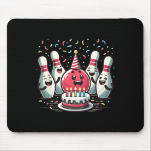 Bowling Birthday And Bday Party For Boy And Girl  Mouse Pad