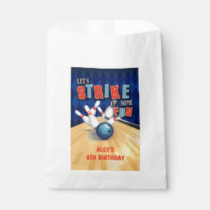 Bowling Birthday Favor Bag - Boy