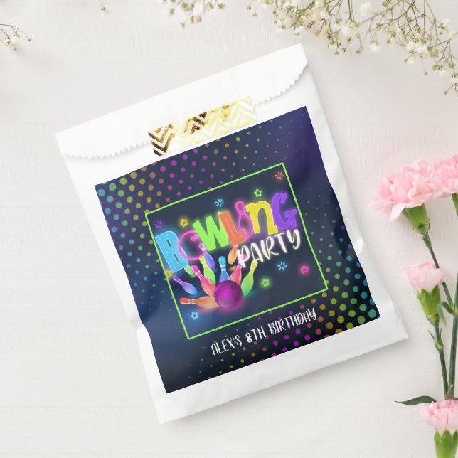 Bowling Birthday Favour Bag - Bowling Party (Sealed)