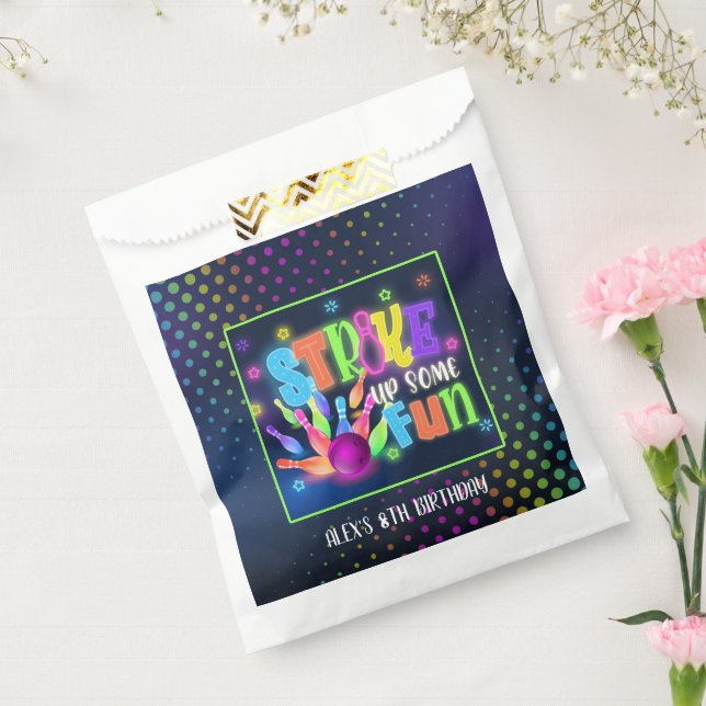 Bowling Birthday Favour Bag - Strike Up Some Fun (Sealed)