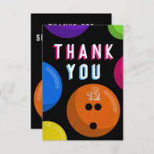 Bowling Birthday Party Cosmic Bowling Neon Orange